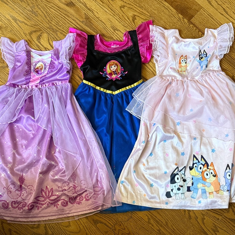 Size 5 
Silkie nightgowns/dressup